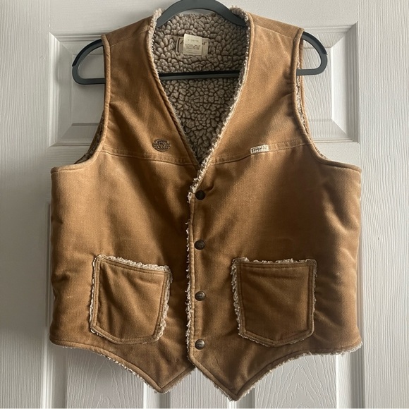 Vintage Vest w/ Collectible 1998 Harley-Davidson Open House Metal Pin - Picture 1 of 7